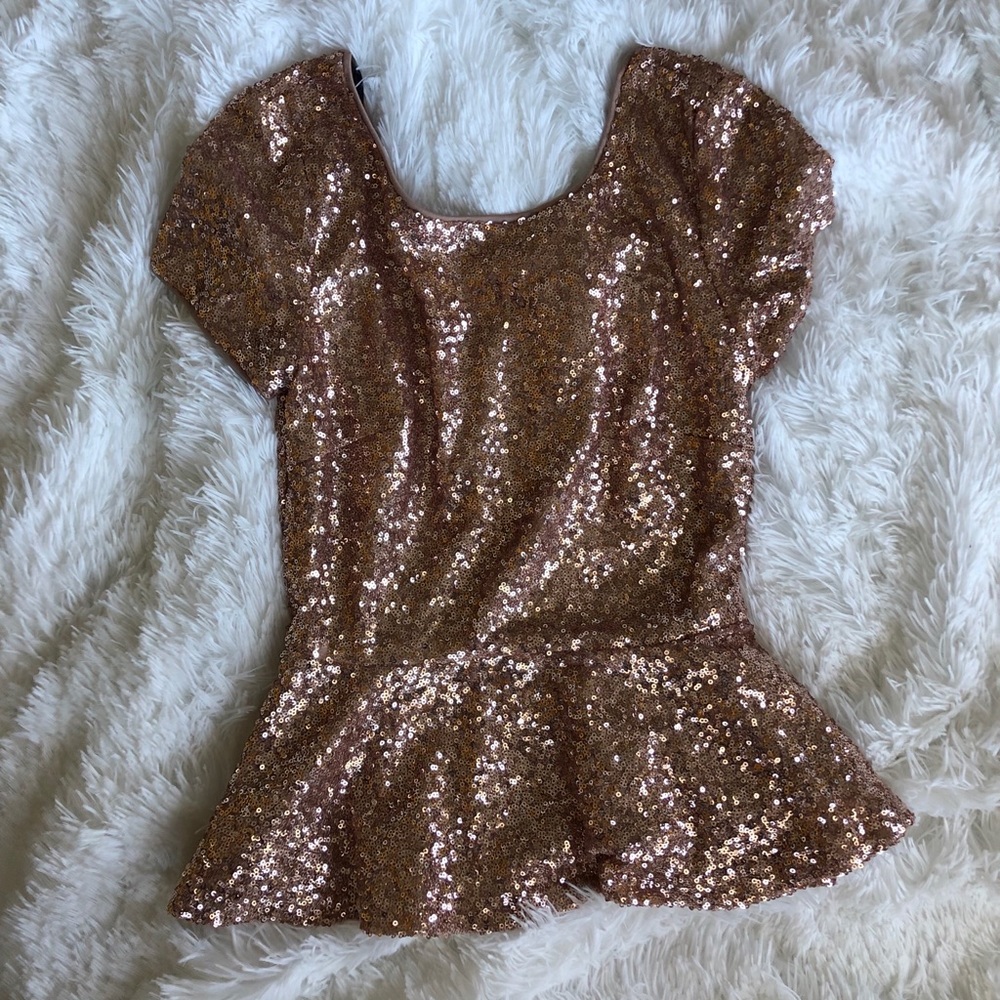 Glamorous peplum top